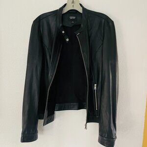 LAMARQUE Linda Leather Biker Jacket, 100% Leather, Size L